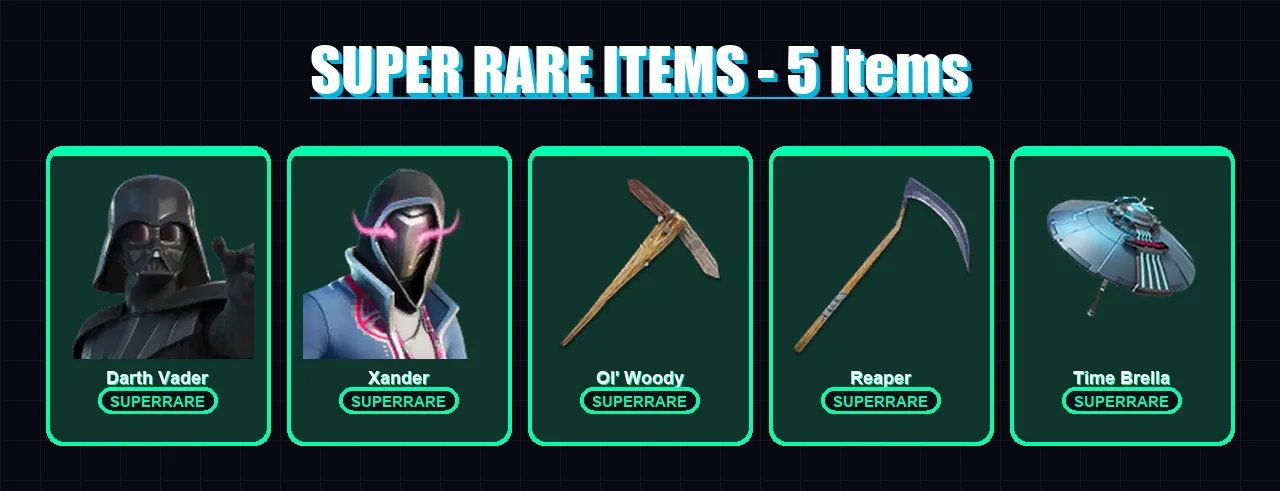 [PS4/PS5/XBOX/PC] | Darth Vader | Xander | Nezumi | Valeria | The Ageless | 219 skin | 275 pickaxe | 203 emote | 195 glider | Lv4202