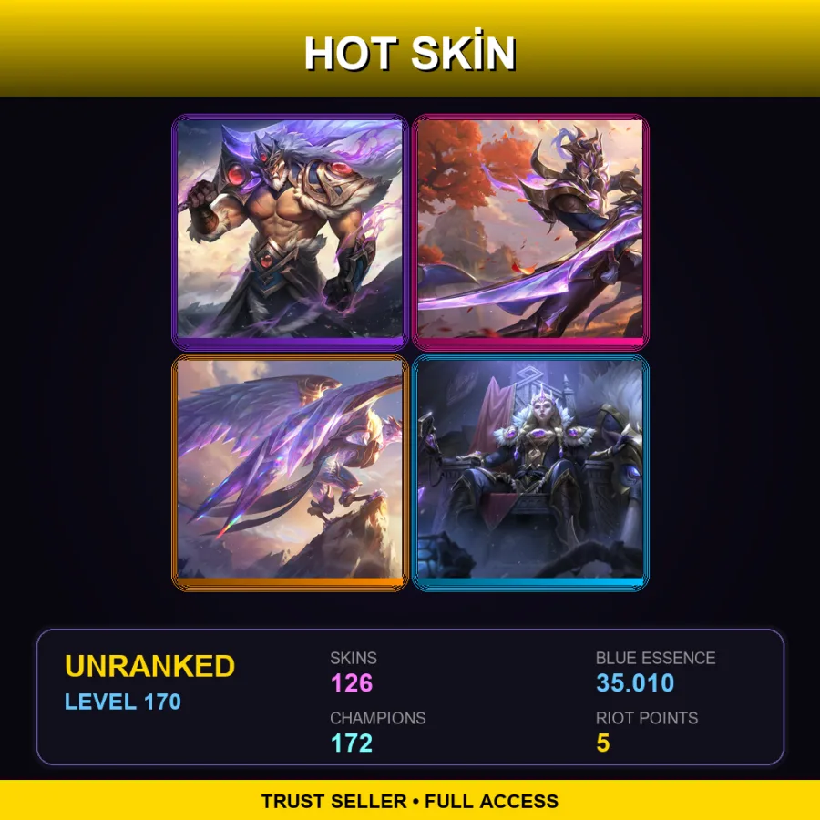 VN | Lv170 | Unranked | 126 Skin | 172 Champ — Beemo