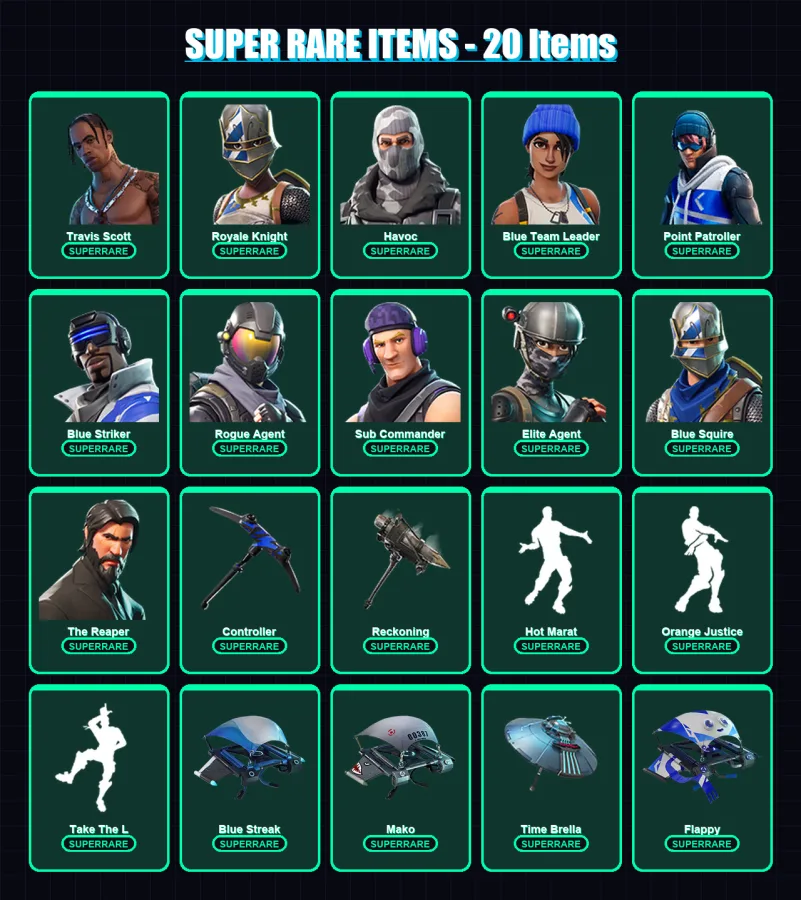 [PS4/PS5/XBOX/PC] | Travis Scott | Royale Knight | Havoc | 103 skin | Lv1720 — Game account