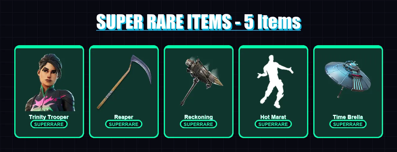 [PC/PSN] | Trinity Trooper | The Ageless | Calamity | The Foundation | Joey | 200 skin | 221 pickaxe | 182 emote | 150 glider | Lv3104