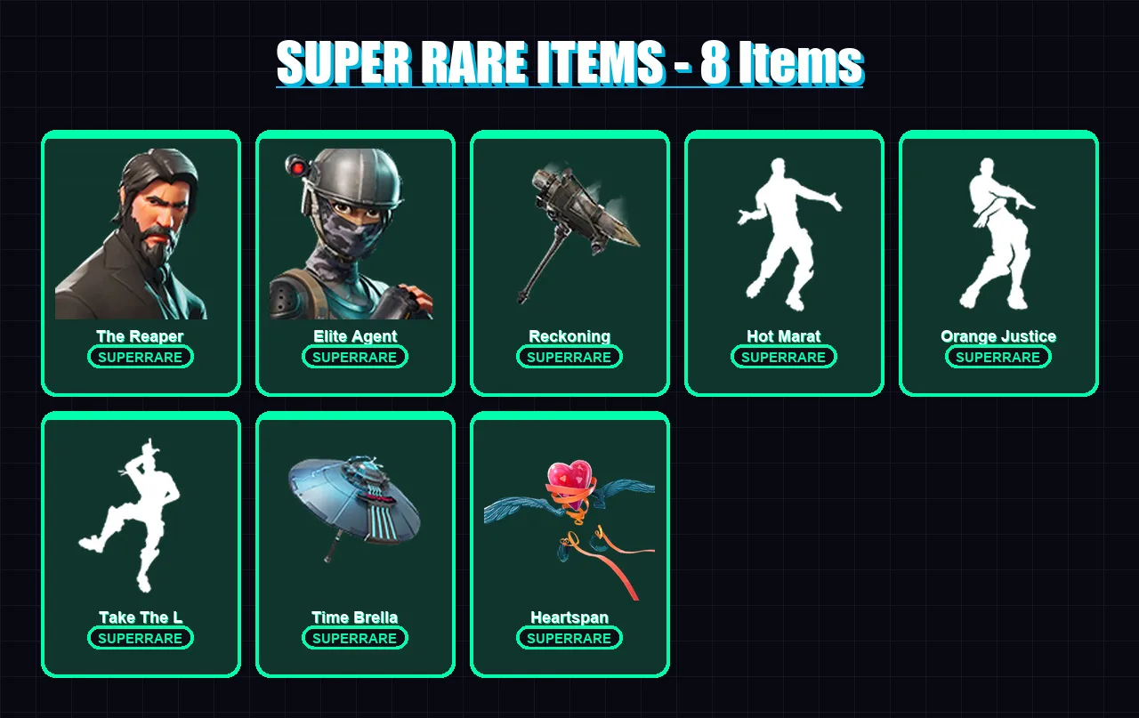 [PC/XBOX/PSN] | The Reaper | Elite Agent | Kymera | The Imagined | Omega | 172 skin | 212 pickaxe | 175 emote | 189 glider | Lv3632