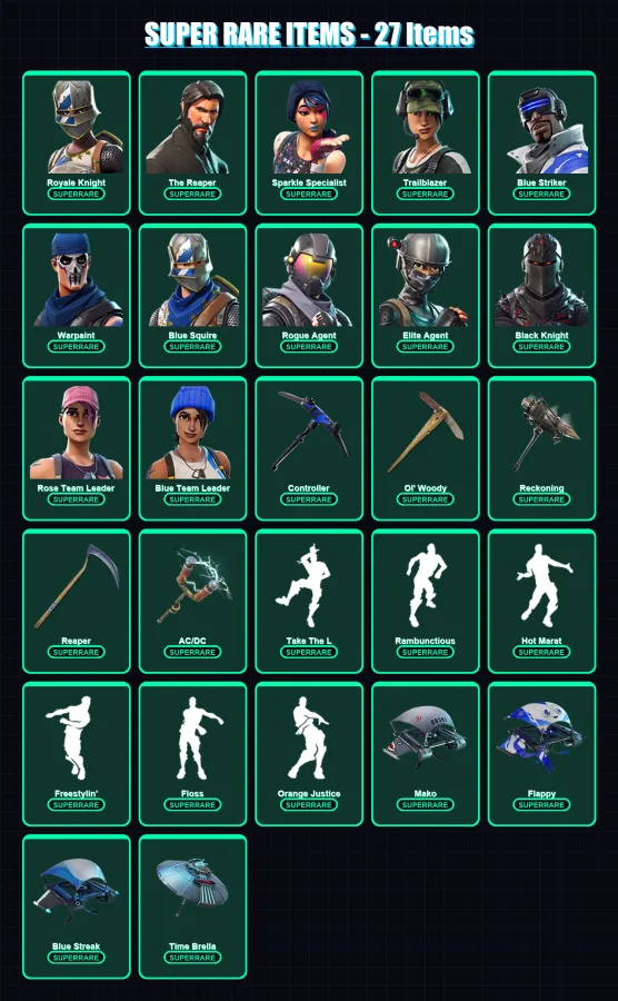 [PS4/PS5/XBOX/PC] | Royale Knight | The Reaper | Sparkle Specialist | 129 skin | Lv1283