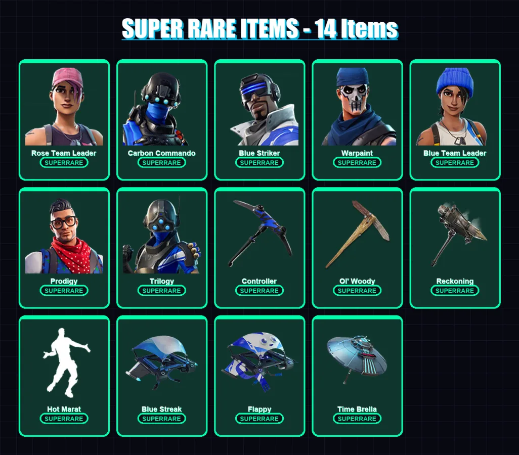 [PS4/PS5/XBOX/PC] | Rose Team Leader | Carbon Commando | Blue Striker | 85 skin | Lv884
