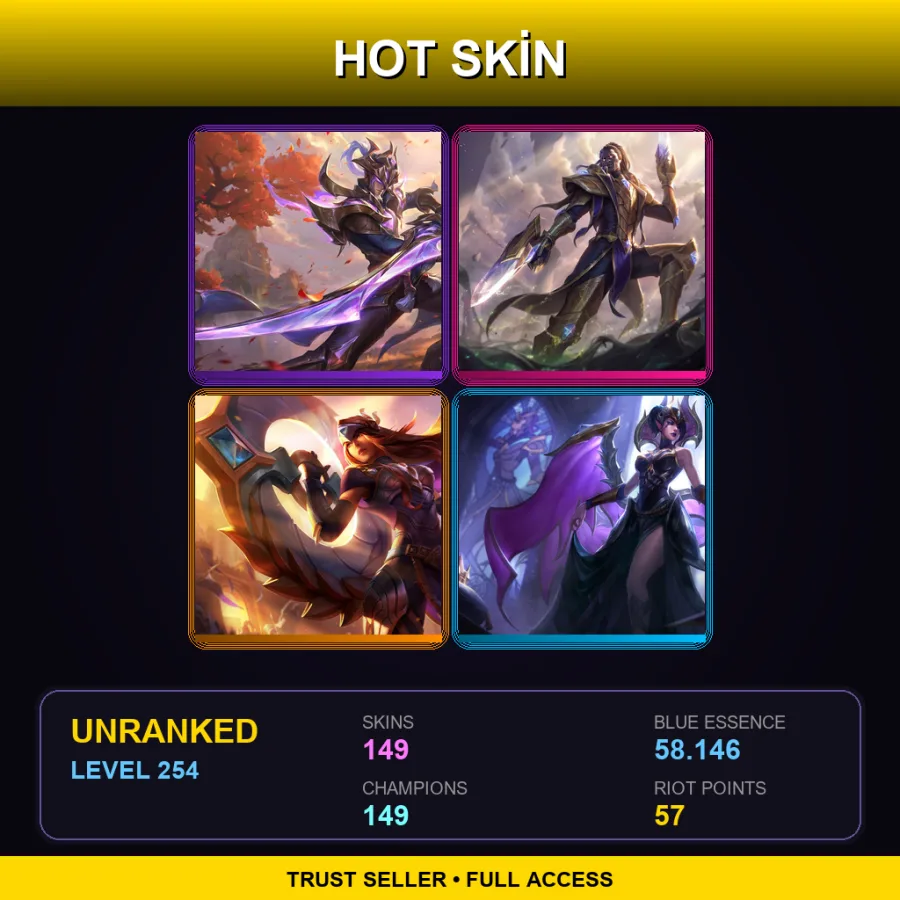 NA | Victorious Master Yi | Victorious Lucian | Victorious Sivir | Victorious Morgana | 149 Skin | 149 Champ | Lv254
