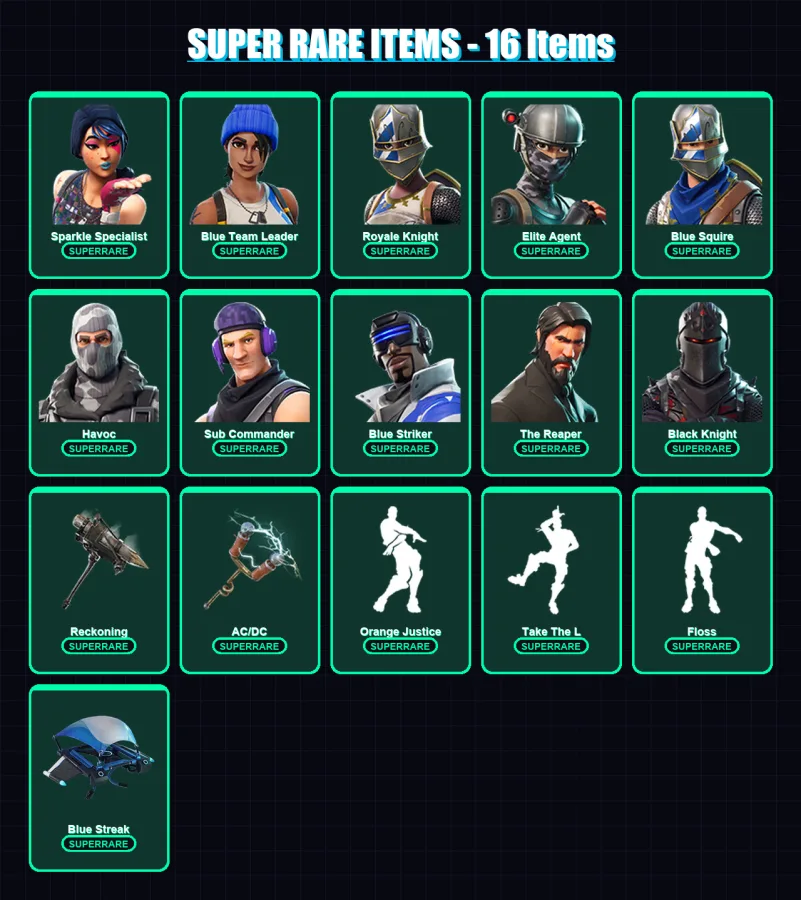 [PS4/PS5/XBOX/PC] | Sparkle Specialist | Blue Team Leader | Royale Knight | 31 skin | Lv297