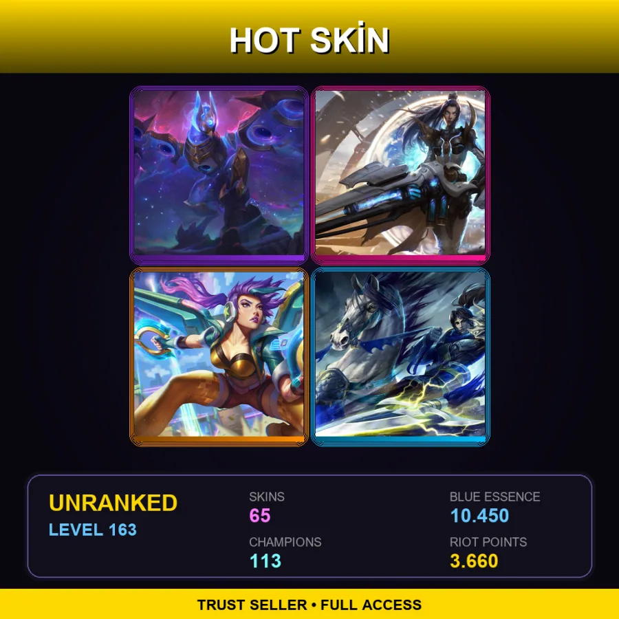 BR | Lv163 | Unranked | 65 Skin | 113 Champ