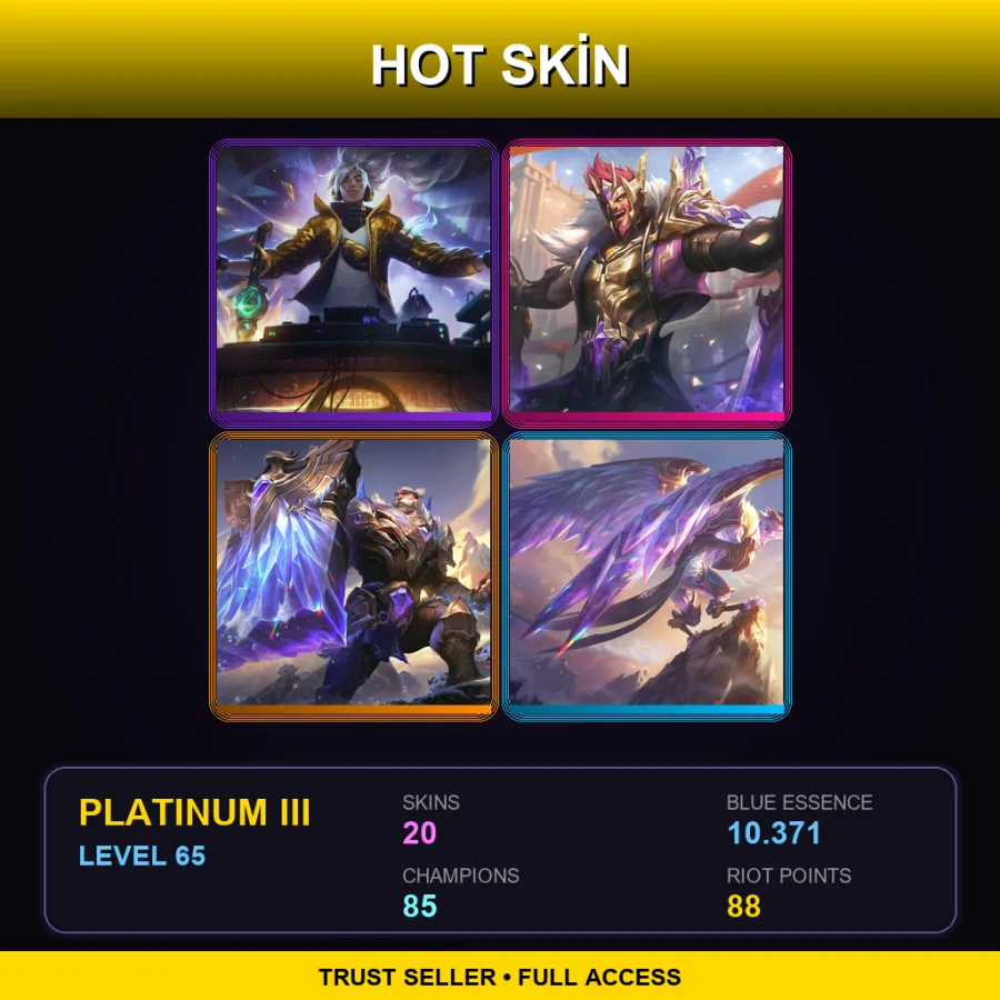 BR | Lv65 | Platinum III | 20 Skin | 85 Champ