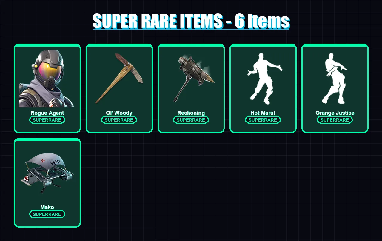 [PC/PSN] | Rogue Agent | Enforcer | Omega | Blackheart | Zenith | 112 skin | 106 pickaxe | 117 emote | 99 glider | Lv1510