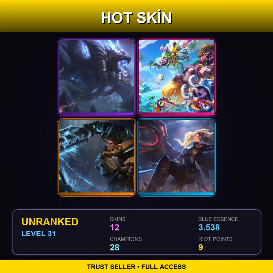 EUNE | Lv31 | Unranked | 12 Skin | 28 Champ — Workshop Shaco