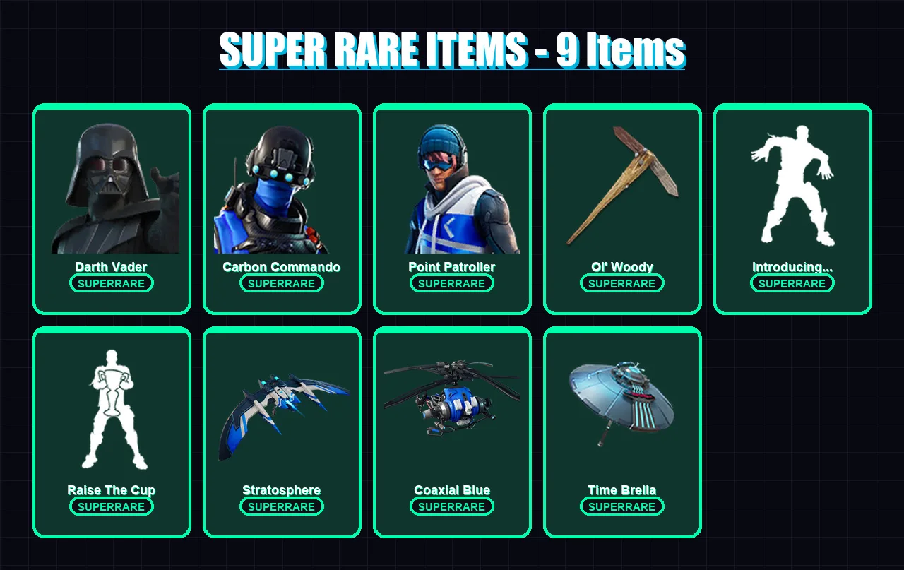 [PS4/PS5/XBOX/PC] | Darth Vader | Carbon Commando | Point Patroller | 125 skin | Lv1656 — Fortnite account