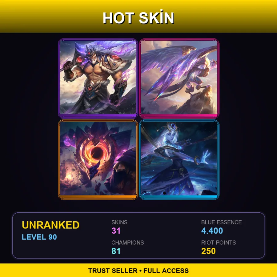 LAS | Lv90 | Unranked | 31 Skin | 81 Champ — Shurima Desert Zilean