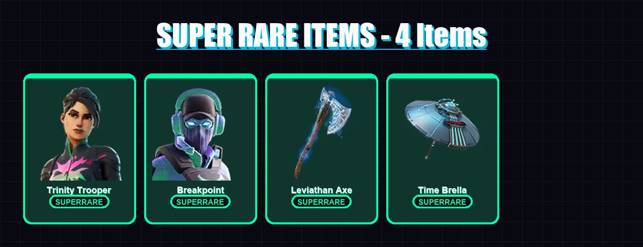 [PC/XBOX/PSN] | Trinity Trooper | Breakpoint | Ronin | Joey | Joltara | 147 skin | 164 pickaxe | 137 emote | 135 glider | Lv2377