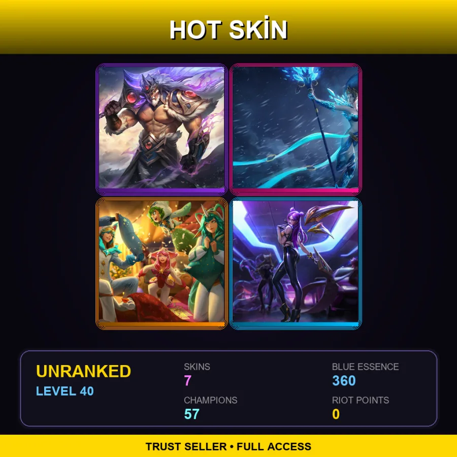 LAS | Lv40 | Unranked | 7 Skin | 57 Champ — Pajama Guardian Soraka