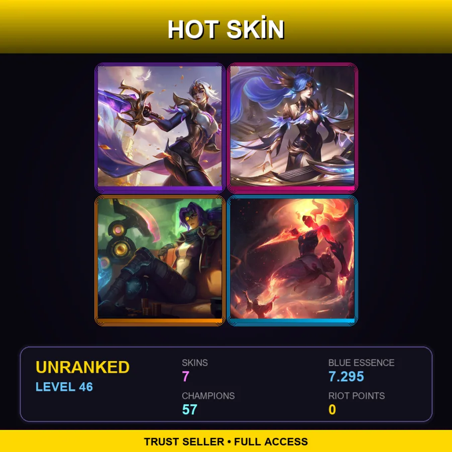 LAS | Lv46 | Unranked | 7 Skin | 57 Champ
