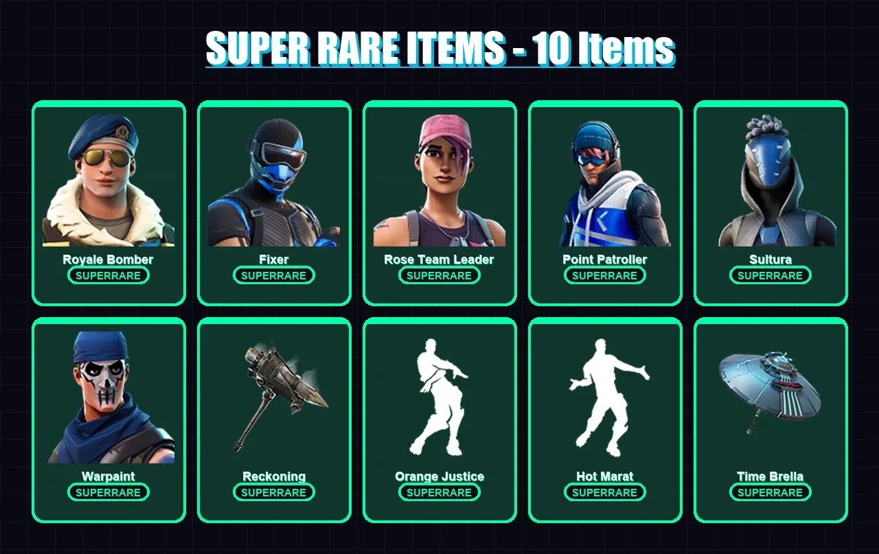 [PS4/PS5/XBOX/PC] | Royale Bomber | Fixer | Rose Team Leader | Point Patroller | Sultura | 34 skin | 39 pickaxe | 46 emote | 46 glider | Lv740 — Fortnite account