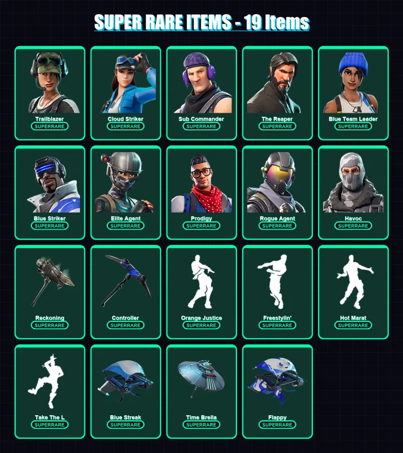 [PS4/PS5/XBOX/PC] | Trailblazer | Cloud Striker | Sub Commander | 108 skin | Lv1361
