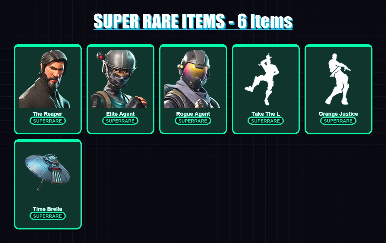 [PC/XBOX] | The Reaper | Elite Agent | Rogue Agent | Gear Specialist Maya | Drift | 48 skin | 40 pickaxe | 47 emote | 50 glider | Lv848