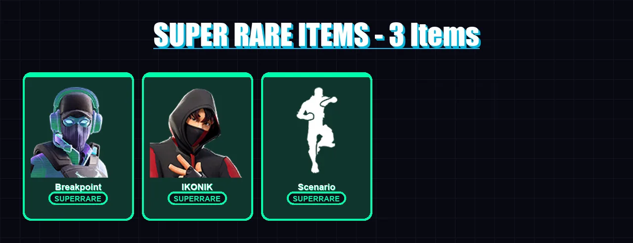 [PC/XBOX/PSN] | Breakpoint | IKONIK | Deadpool | Singularity | Sentinel | 23 skin | 19 pickaxe | 22 emote | 17 glider | Lv233