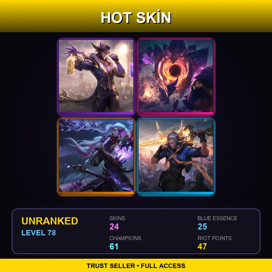 EUNE | Lv78 | Unranked | 24 Skin | 61 Champ — Bioforge Darius