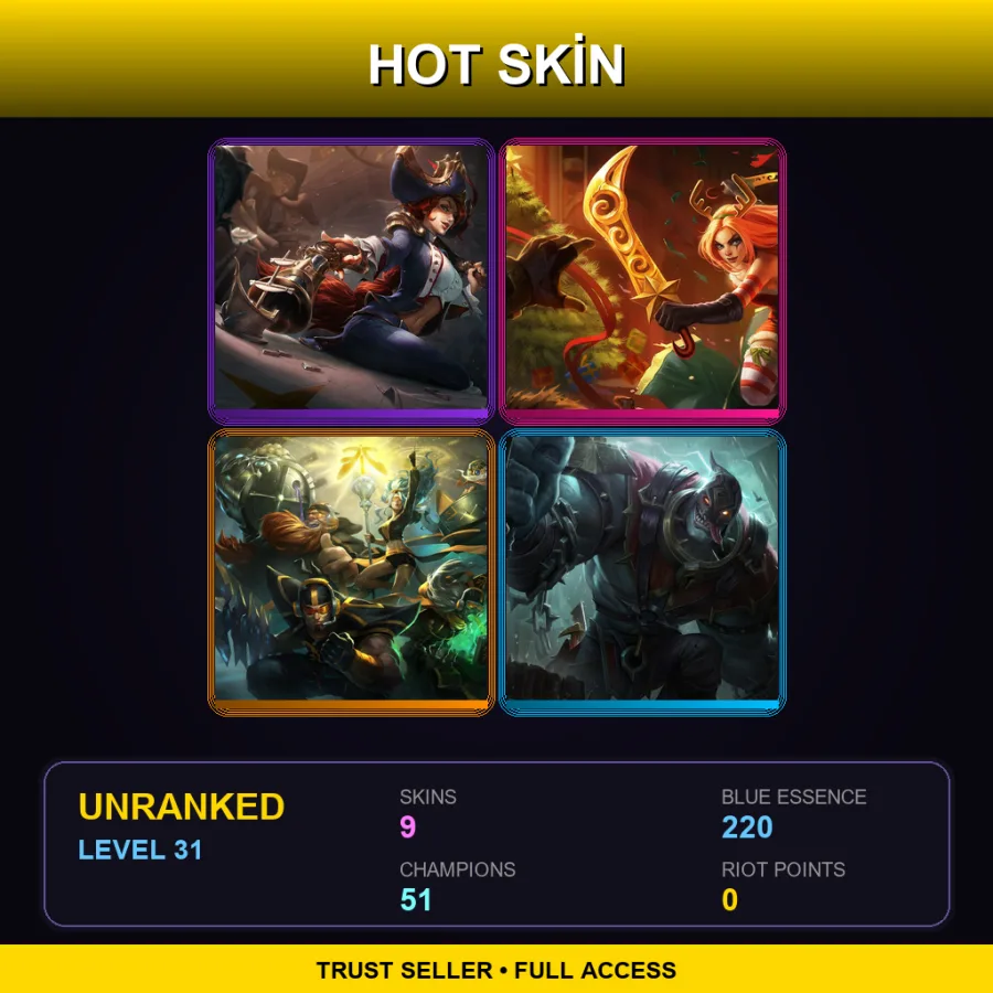 LAS | Lv31 | Unranked | 9 Skin | 51 Champ — Slay Belle Katarina