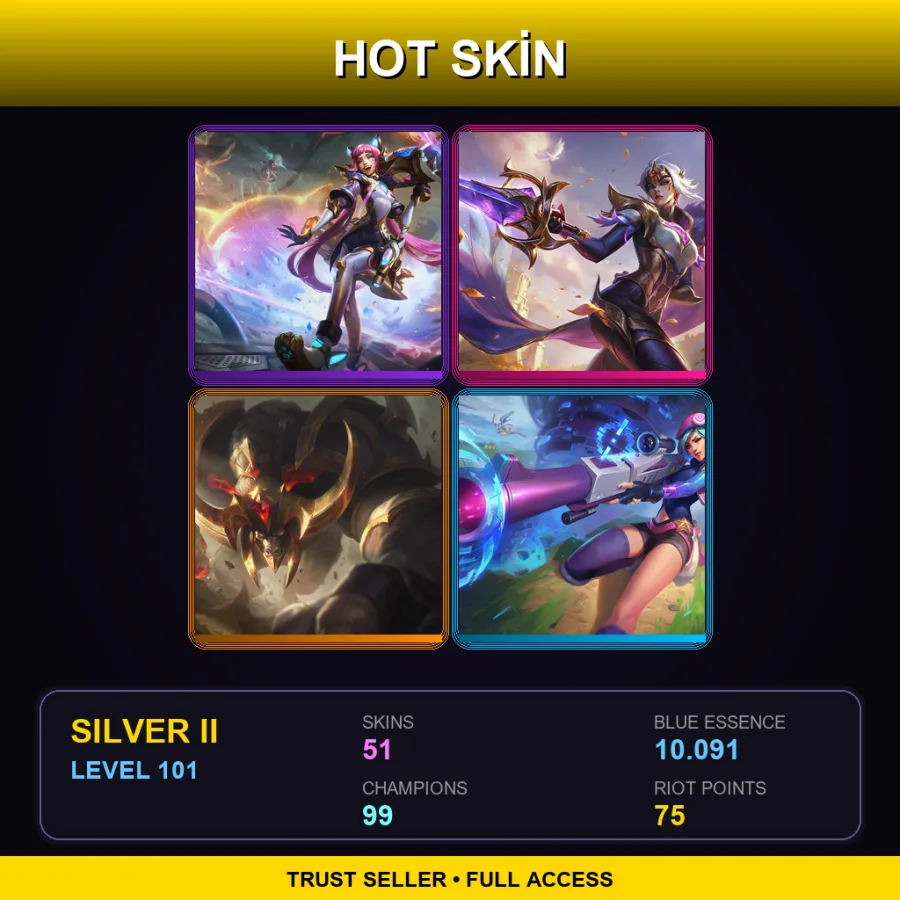 BR | Lv101 | Silver II | 51 Skin | 99 Champ