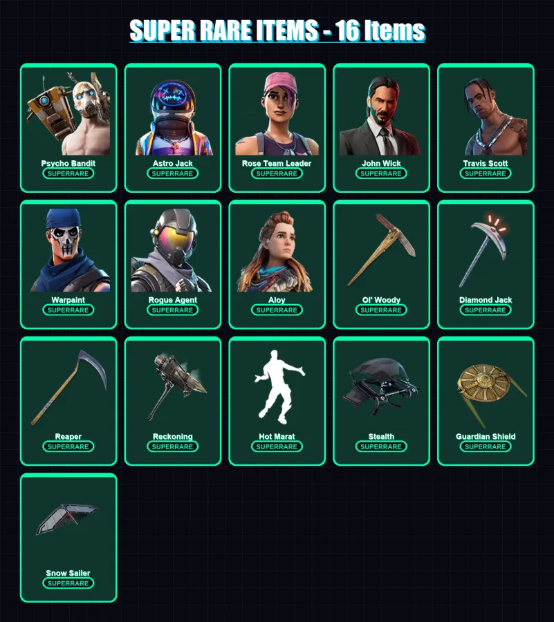 [PS4/PS5/XBOX/PC] | Psycho Bandit | Astro Jack | Rose Team Leader | 261 skin | Lv2574