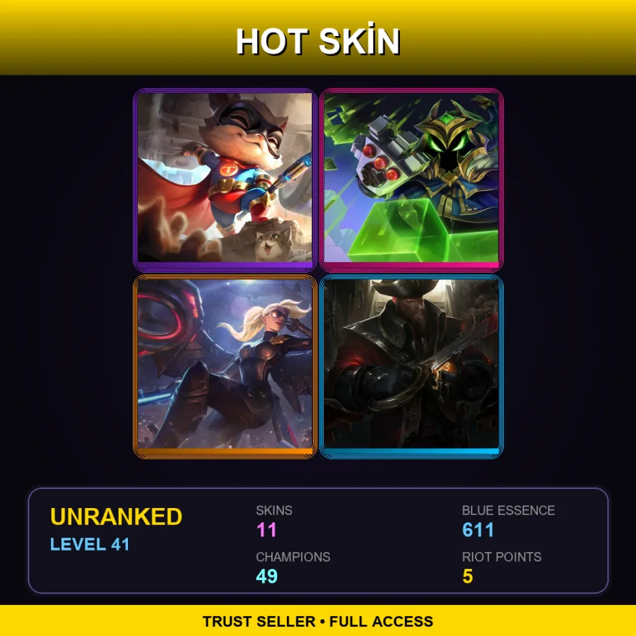 BR | Lv41 | Unranked | 11 Skin | 49 Champ