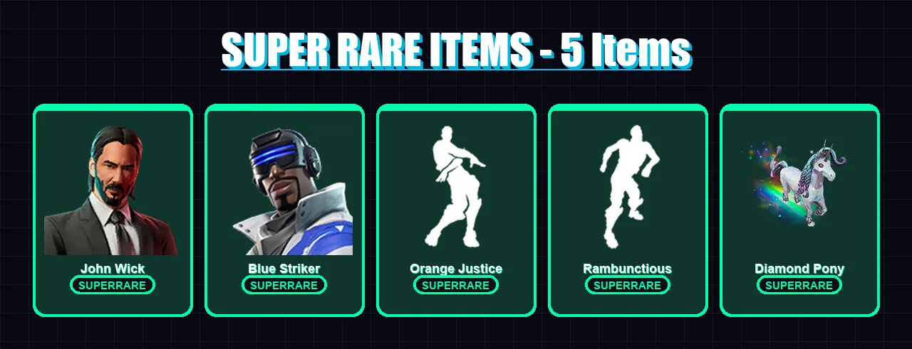 [PS4/PS5/XBOX/PC] | John Wick | Blue Striker | Ronin | Carbide | Gear Specialist Maya | 70 skin | 125 pickaxe | 111 emote | 113 glider | Lv1708