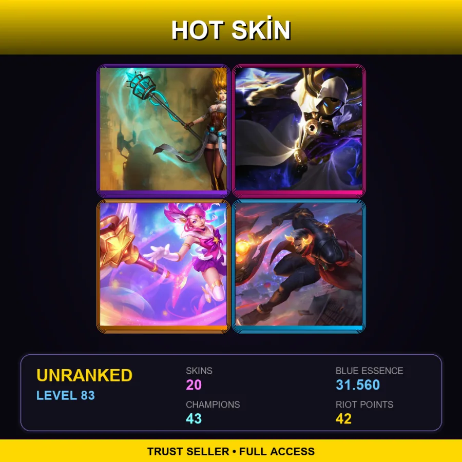 LAS | Lv83 | Unranked | 20 Skin | 43 Champ — Marauder Alistar