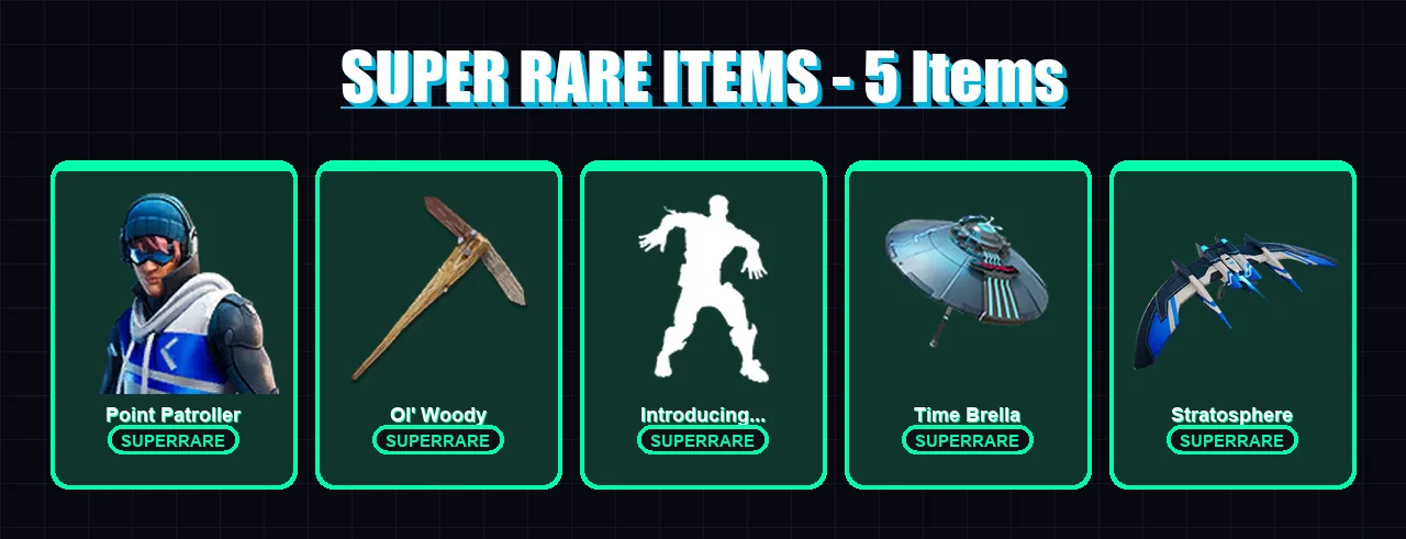 [PC] | Point Patroller | Predator | Backlash | Ronin | Fade | 98 skin | 119 pickaxe | 78 emote | 107 glider | Lv1513