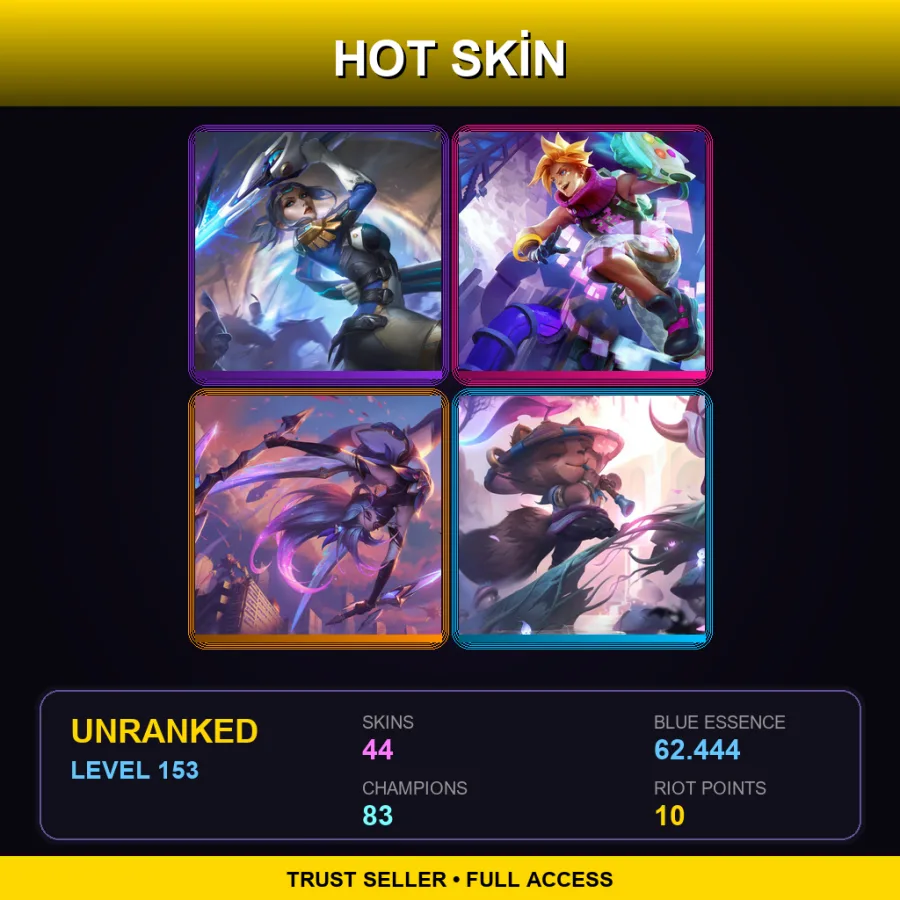 LAN | Lv153 | Unranked | 44 Skin | 83 Champ — Inkshadow Yasuo