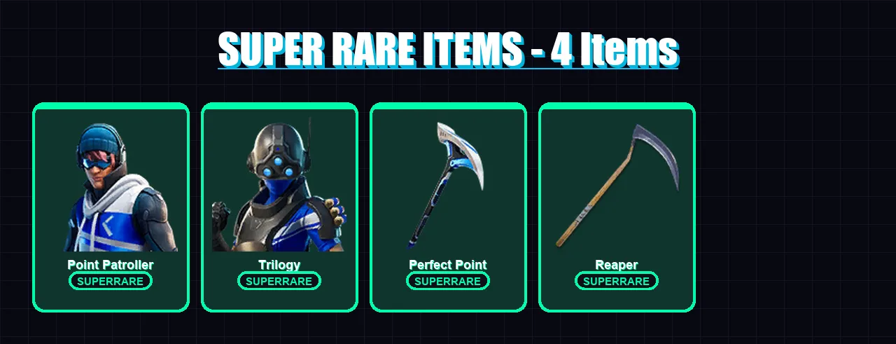 [PS4/PS5/XBOX/PC] | Point Patroller | Trilogy | Gear Specialist Maya | Fade | Deadpool | 57 skin | 82 pickaxe | 70 emote | 78 glider | Lv1594