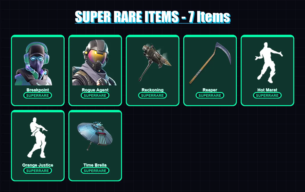 [PC/PSN] | Breakpoint | Rogue Agent | Drift | Carbide | A.I.M. | 79 skin | 85 pickaxe | 101 emote | 92 glider | Lv1757