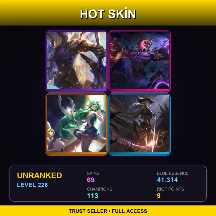 LAS | Lv226 | Unranked | 69 Skin | 113 Champ — Lunar Eclipse Leona