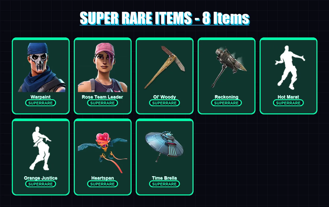 [PC/XBOX/PSN] | Warpaint | Rose Team Leader | Gear Specialist Maya | Zenith | Drift | 129 skin | 136 pickaxe | 125 emote | 123 glider | Lv1637
