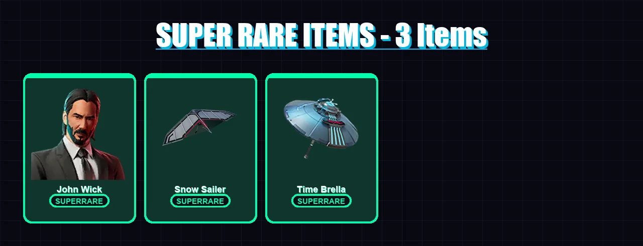 [PS4/PS5/XBOX/PC] | John Wick | Lynx | Son Goku | Malik | Ronin | 96 skin | 134 pickaxe | 72 emote | 100 glider | Lv1346