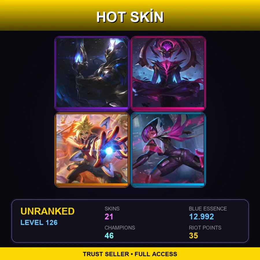 EUW | Cosmic Defender Xin Zhao | Dark Star Karma | Battle Academia Ezreal | PROJECT: Irelia | 21 Skin | 46 Champ | Lv126