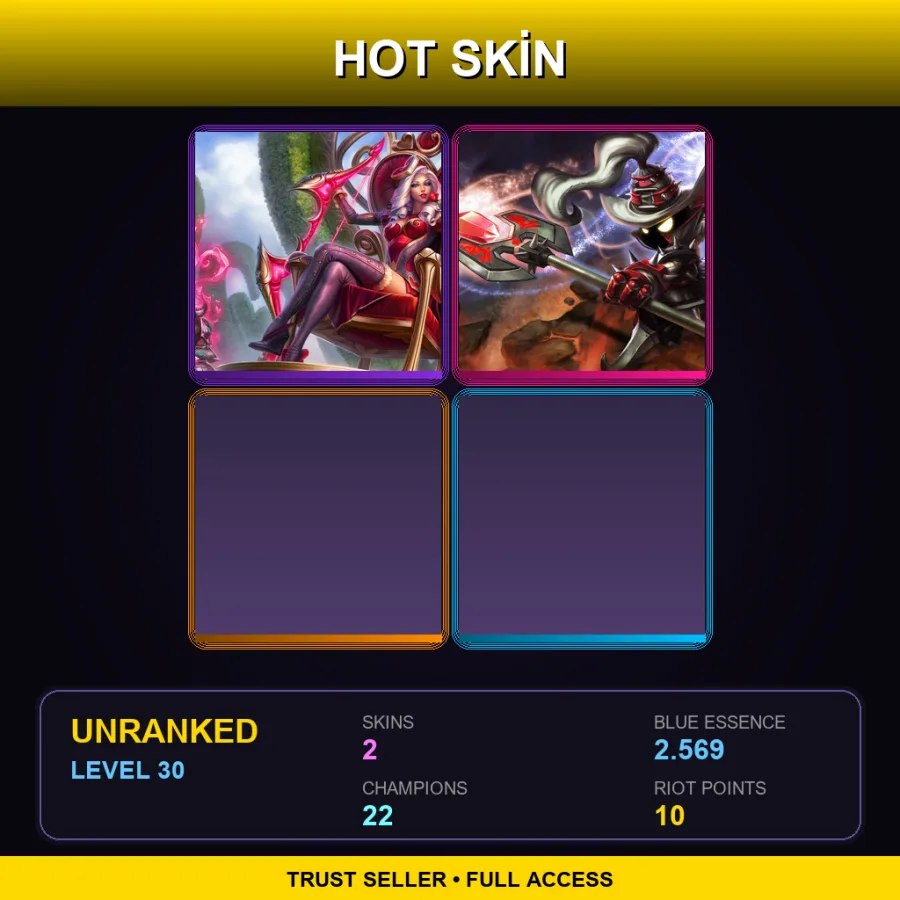 EUW | Lv30 | Unranked | 2 Skin | 22 Champ — White Mage Veigar