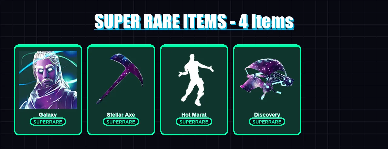 [PS4/PS5/XBOX/PC] | Galaxy | Catalyst | The Origin | The Scientist | Snap | 30 skin | 35 pickaxe | 38 emote | 39 glider | Lv501