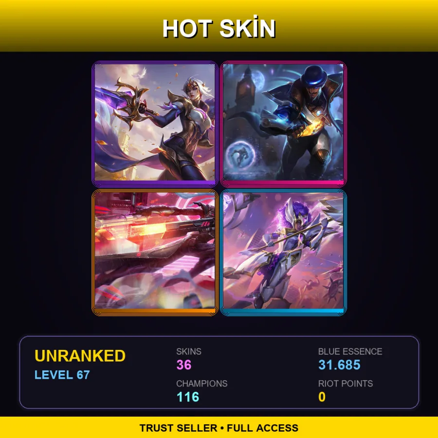 VN | Lv67 | Unranked | 36 Skin | 116 Champ — Psyops Sona