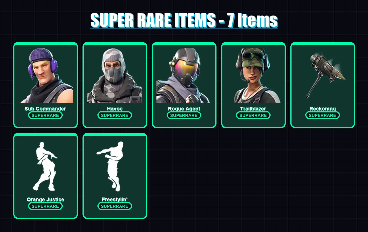 [PC/XBOX] | Sub Commander | Havoc | Rogue Agent | Trailblazer | Ragnarok | 26 skin | 24 pickaxe | 25 emote | 19 glider | Lv366 — Fortnite account