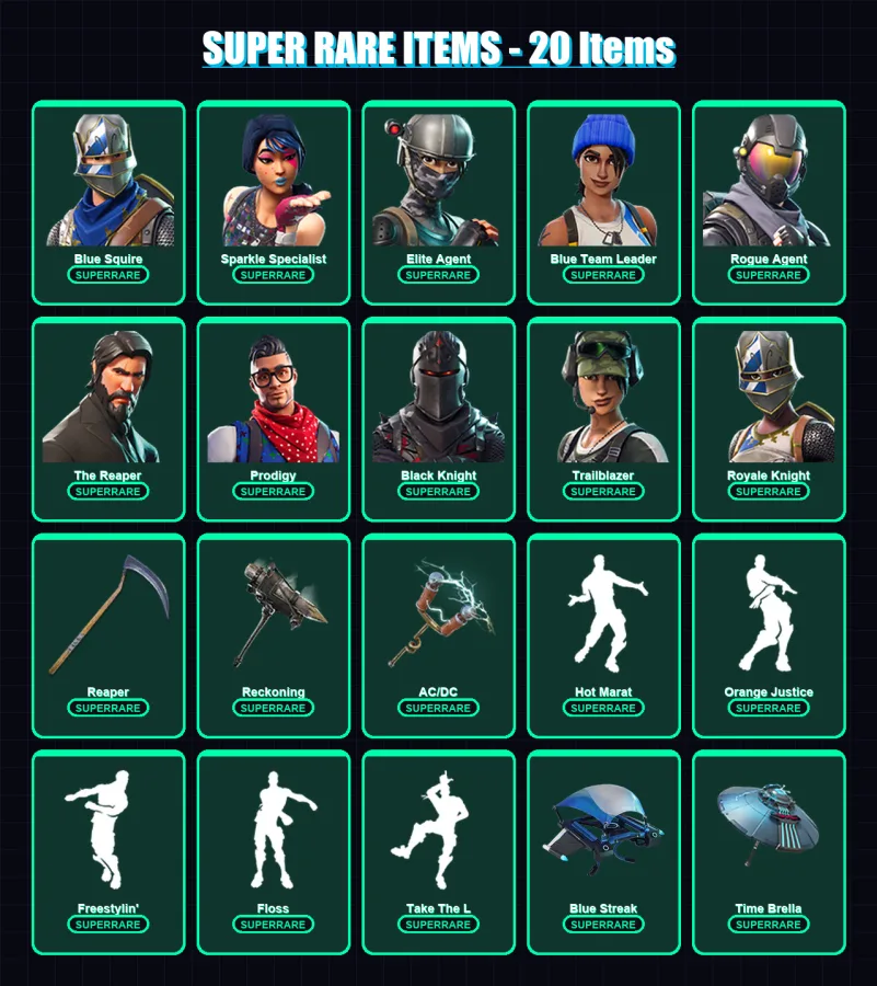 [PC/XBOX] | Blue Squire | Sparkle Specialist | Elite Agent | Blue Team Leader | Rogue Agent | 81 skin | 77 pickaxe | 91 emote | 77 glider | Lv1052