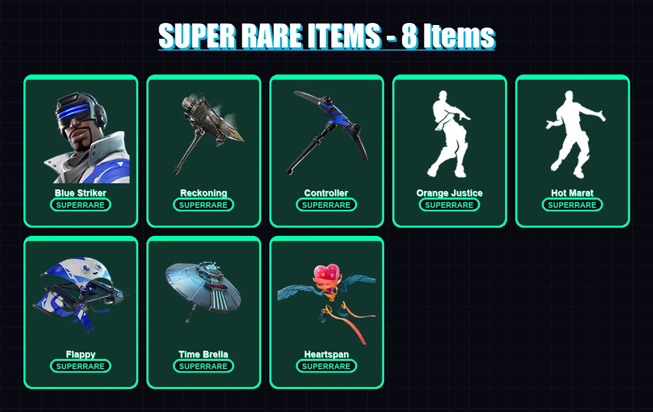 [PS4/PS5/XBOX/PC] | Blue Striker | Ruin | Catalyst | Valeria | The Prisoner | 97 skin | 112 pickaxe | 102 emote | 118 glider | Lv2028