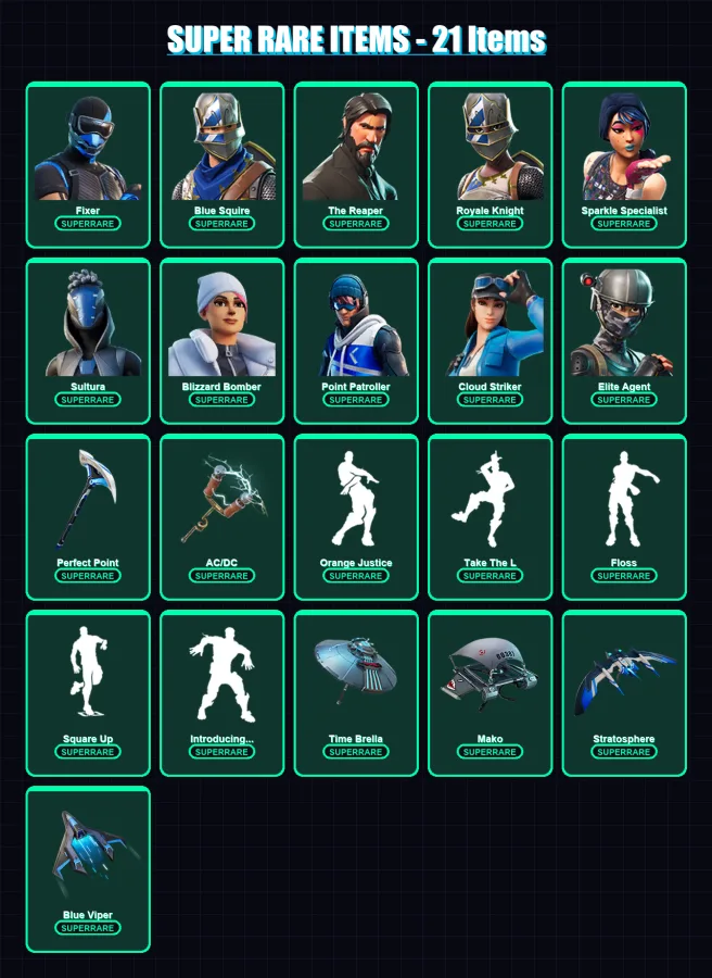 [PS4/PS5/XBOX/PC] | Fixer | Blue Squire | The Reaper | Royale Knight | Sparkle Specialist | 25 skin | 26 pickaxe | 31 emote | 28 glider | Lv473 — Fortnite account