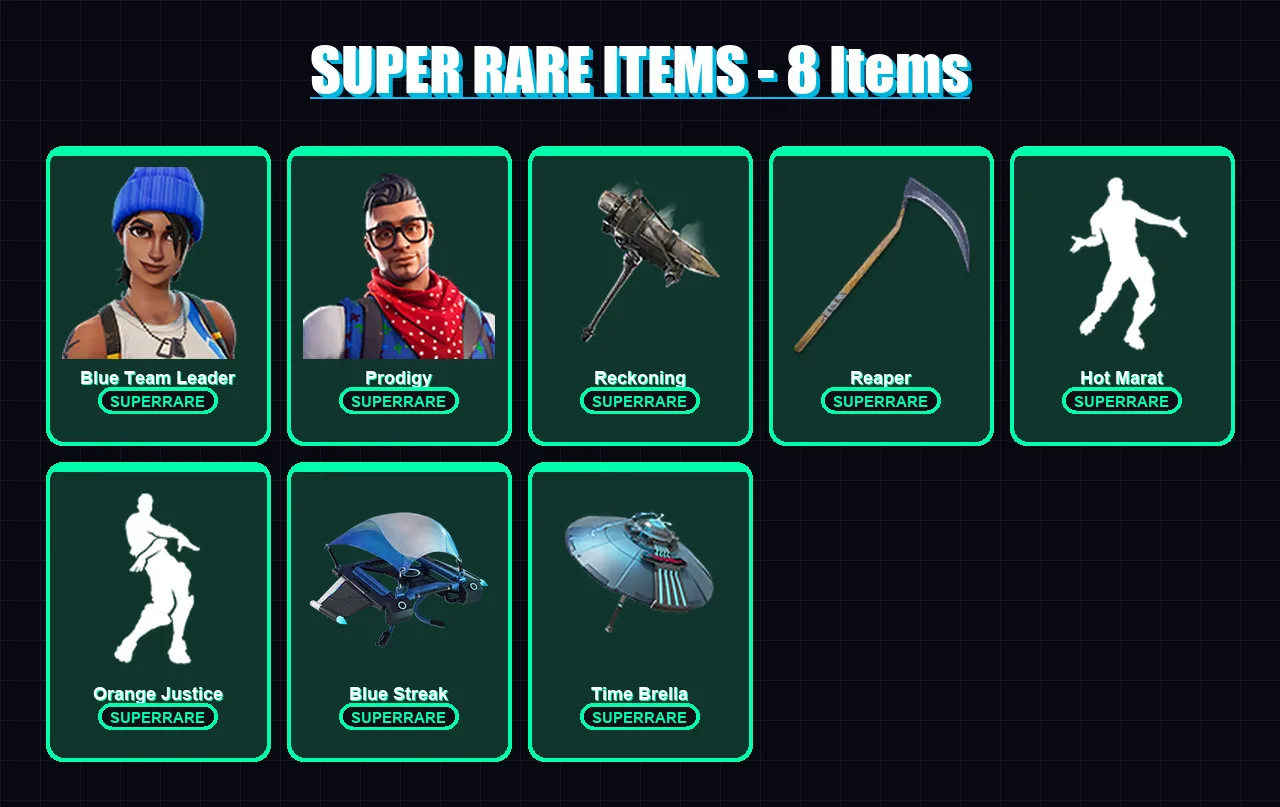 [PS4/PS5/XBOX/PC] | Blue Team Leader | Prodigy | Calamity | Enforcer | Lynx | 62 skin | 41 pickaxe | 68 emote | 47 glider | Lv839
