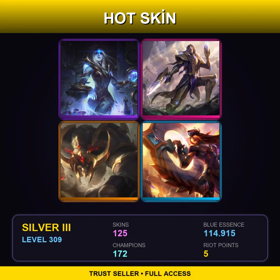 VN | Lv309 | Silver III | 125 Skin | 172 Champ