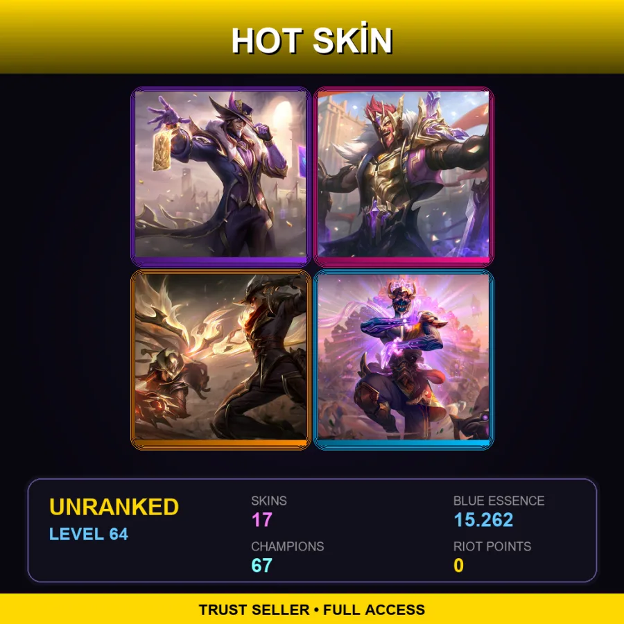 LAN | Lv64 | Unranked | 17 Skin | 67 Champ