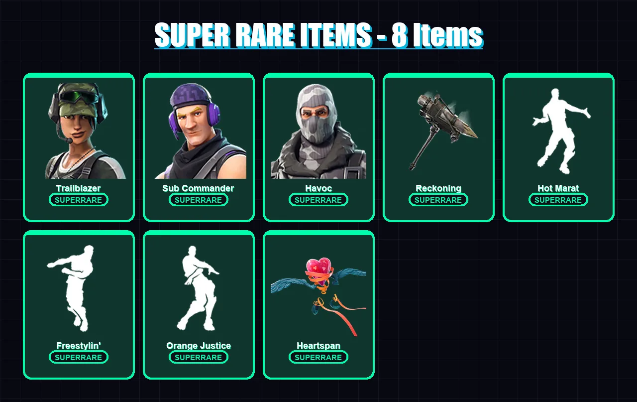 [PC/PSN] | Trailblazer | Sub Commander | Havoc | Omega | Lynx | 42 skin | 40 pickaxe | 63 emote | 55 glider | Lv930