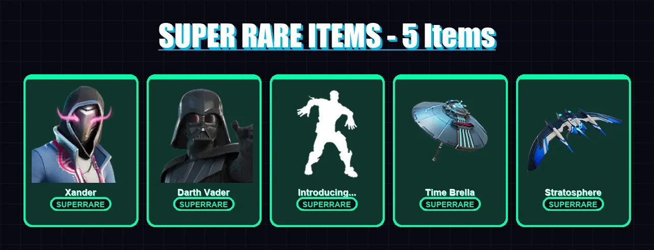 [PC/XBOX] | Xander | Darth Vader | The Imagined | Fade | The Origin | 110 skin | 152 pickaxe | 83 emote | 130 glider | Lv1979