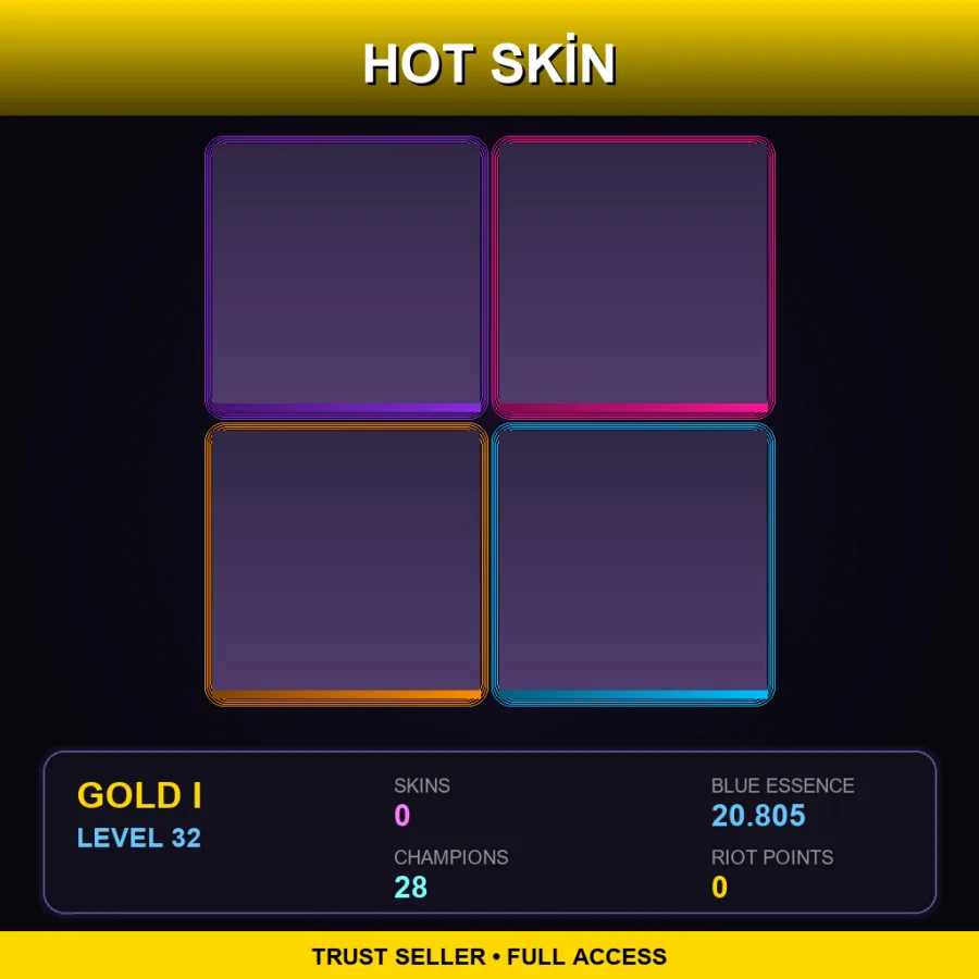 EUNE | Lv32 | Gold I | 0 Skin | 28 Champ